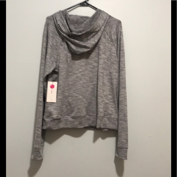 NWT Yogalicious Gray Combo Pullover Hoodie XL - Picture 2 of 7
